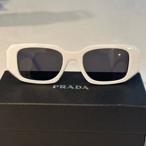 White Prada sunglasses